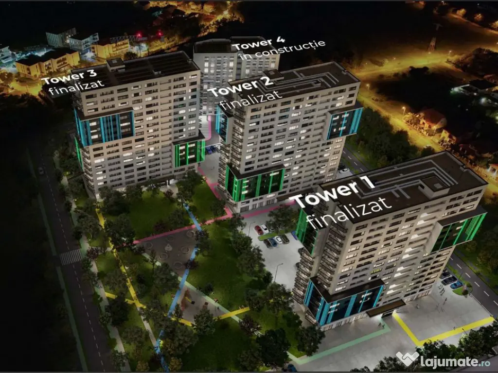 Apartament cu 3 camere in X-city Towers Direct de la dezv...