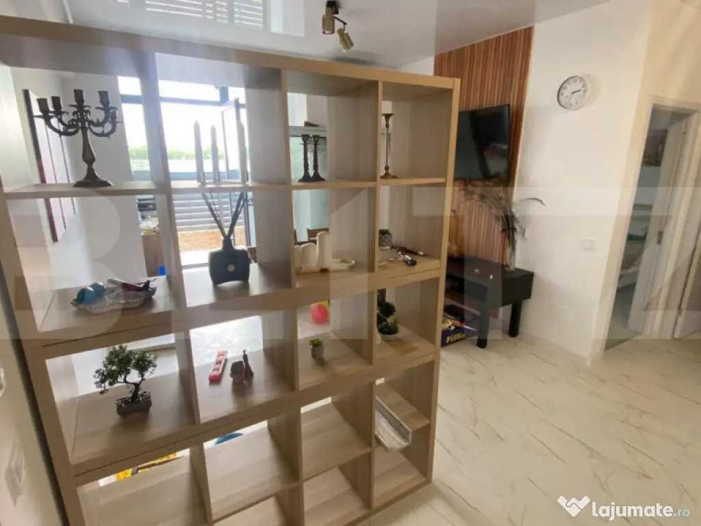 Apartament de 2 camere, Curte, Ac, Centrala, Parcare, Zona M