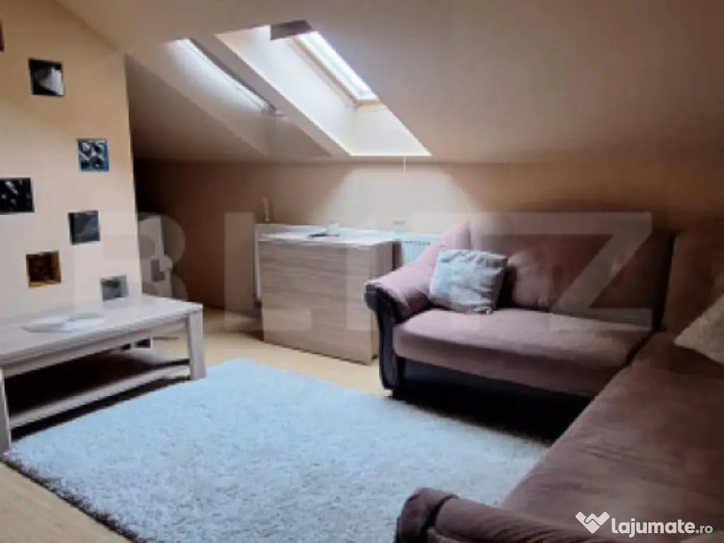 Apartament cu 2 cam, 58 mp, etaj 4, mansarda, cu parcare ,in
