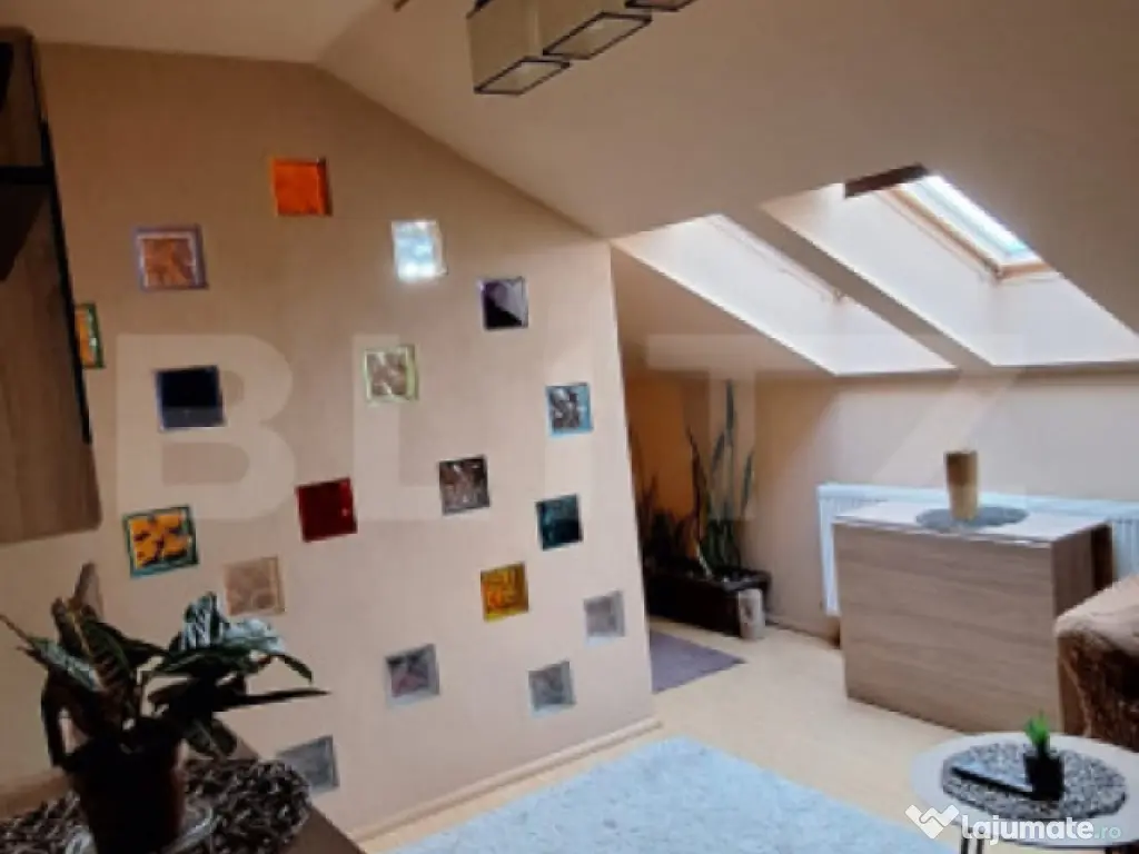 Apartament cu 2 cam, 58 mp, etaj 4, mansarda, cu parcare ,in