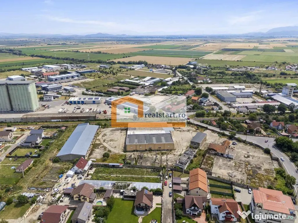 Codlea, Depozite si teren 1,7Ha, 5600mp cladiri, D 155ml ... 