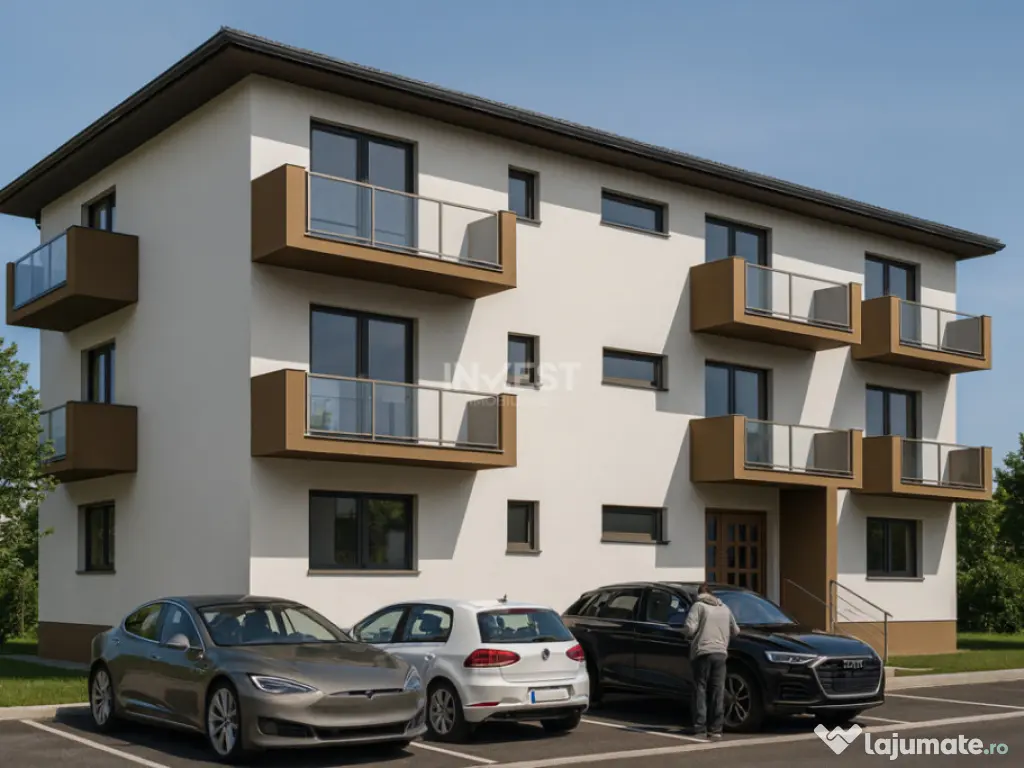 Apartament cu 2 camere decomandat în bloc nou, etaj 1, mobi 