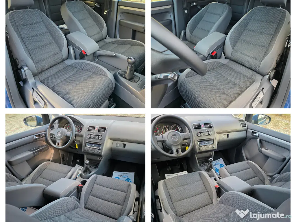 VW Touran 7 locuri 2011 1.6 TDI 105 CP euro 5 / RATE fara avans 