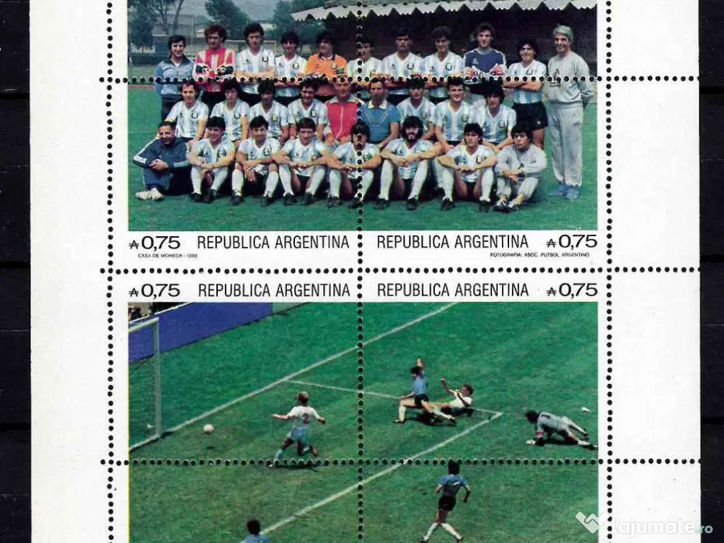 Timbre fotbal maradona nestampilate 