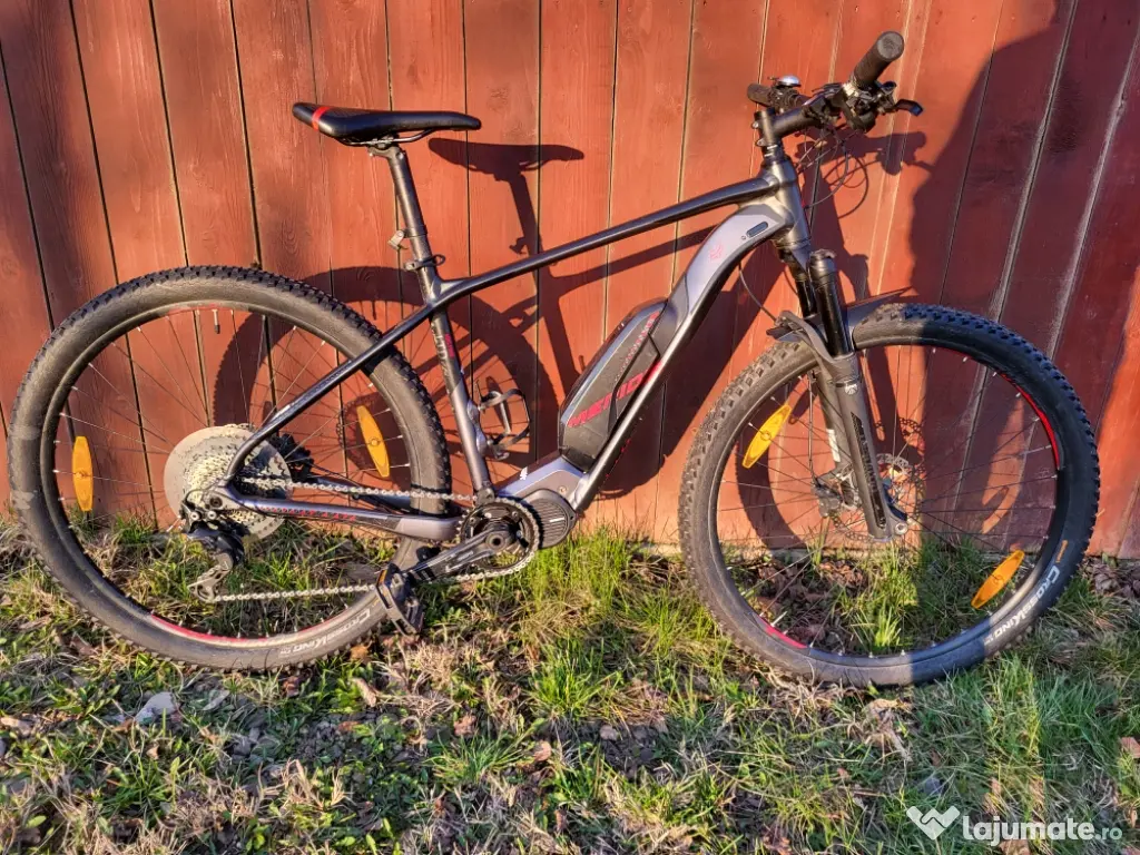 Bicicleta electrica MERIDA eBIG.NINE LIMITED, suspensie fata 