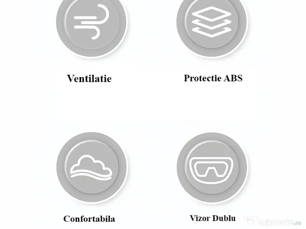 Casca Moto/Scuter Italia, Viziera Dubla, Protectie UV, marime universala, Neagra 