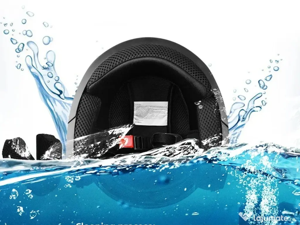 Casca Moto/Scuter Italia, Viziera Dubla, Protectie UV, marime universala, Neagra 