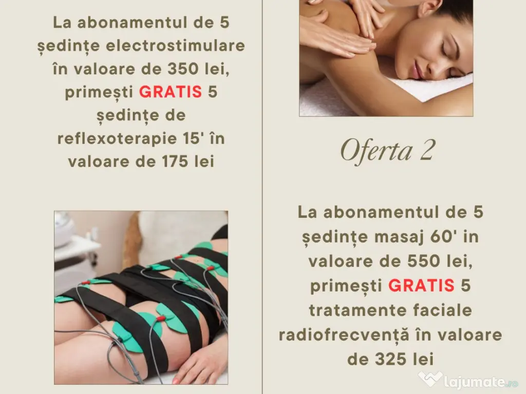 Oferta masaj & remodelare corporala 