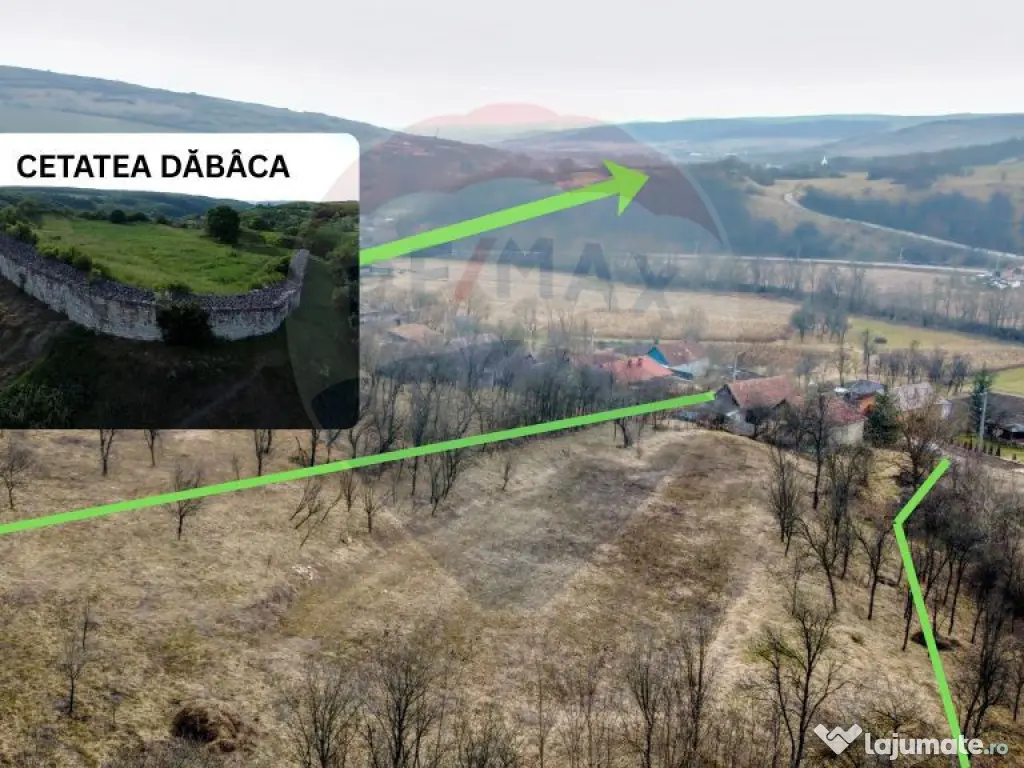 Teren Intravilan 4900mp Dabaca - Cluj - Proiect Turism Rural