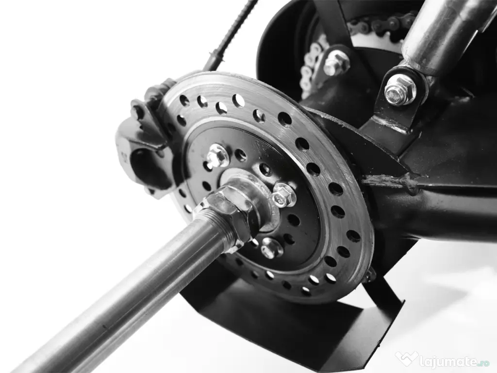 ATV electric NITRO ecoWarrior 1000W 48V 20Ah, roti 7 inch Rosu 