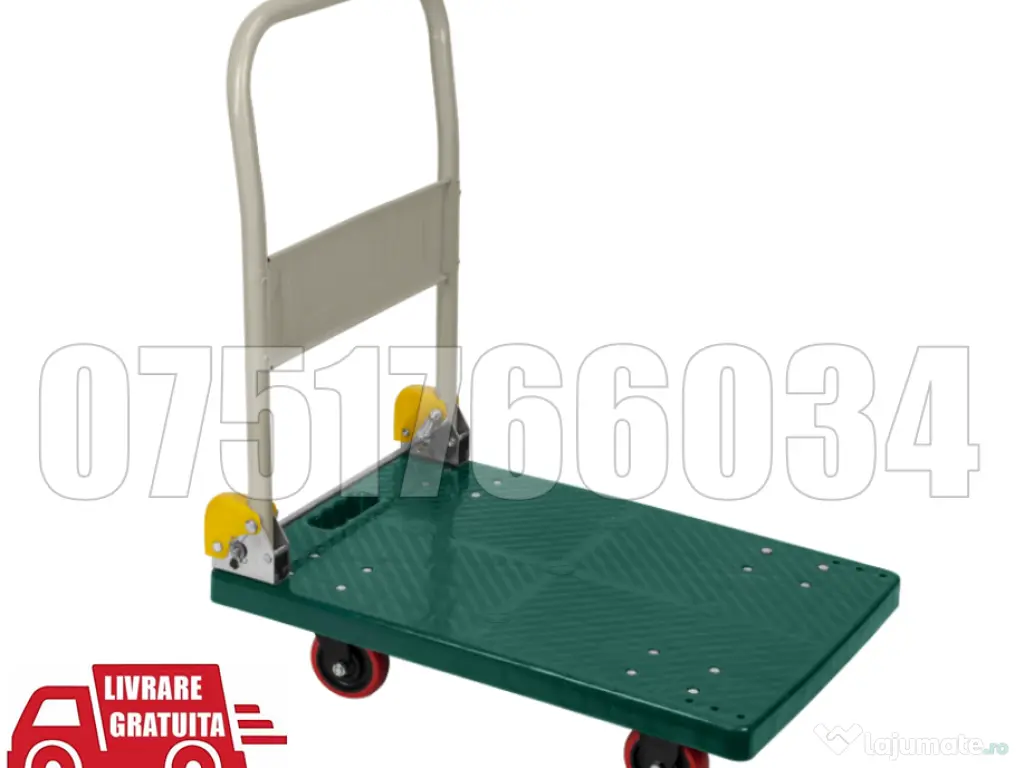 Platforma Liza Carucior Transport Marfa Bidoane Colete Produse Platforma 300kg