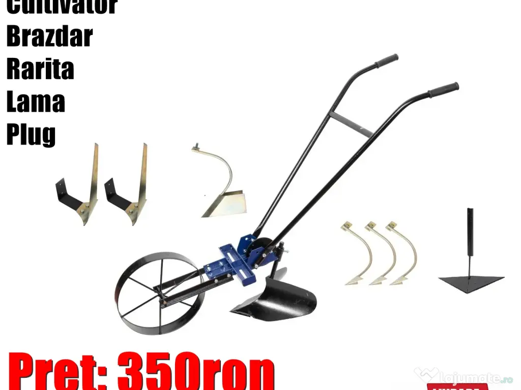 Prasitoare Manuala Prasitor Cultivator Plug Brici Sapa 5 in 1 + Livrare GRATUITA