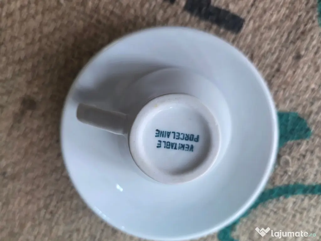 Ceașcă + farfurioară din porțelan pentru espresso – eleganța care face diferența 