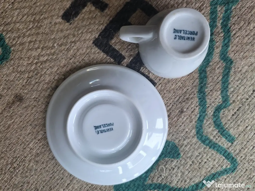 Ceașcă + farfurioară din porțelan pentru espresso – eleganța care face diferența 