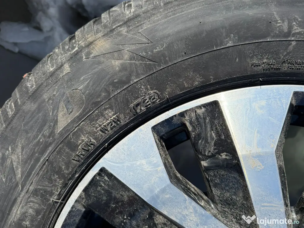 SET Jante Touareg 18 x 8J et25 5 x 112mm + Anvelope Bridgestone iarna CADOU