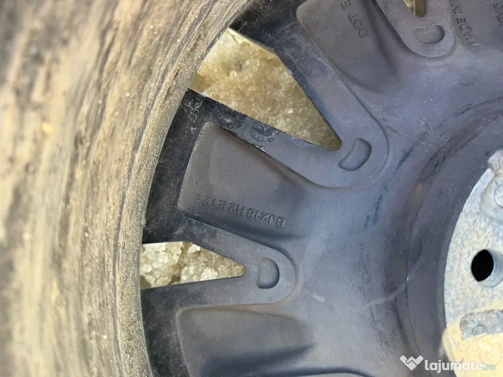 SET Jante Touareg 18 x 8J et25 5 x 112mm + Anvelope Bridgestone iarna CADOU