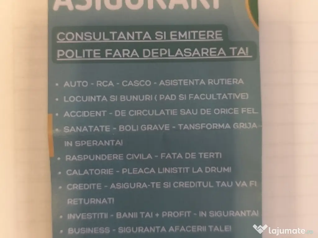 Consultant Financiari in Asigurari 