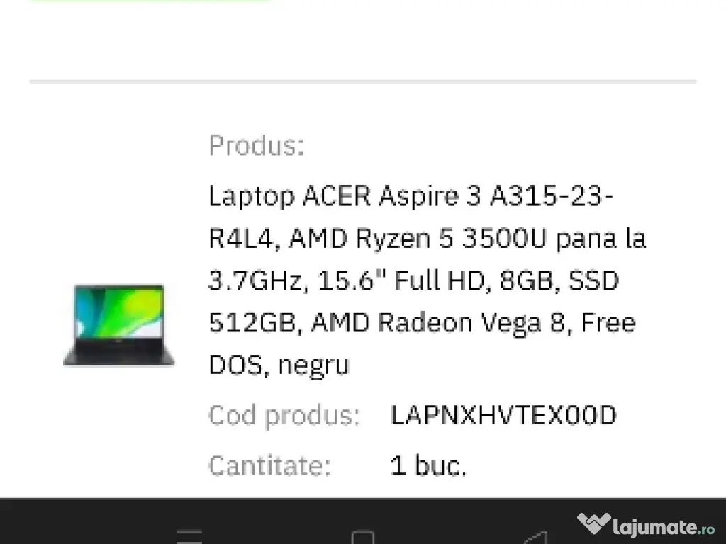 Laptop Acer Aspire 3 
