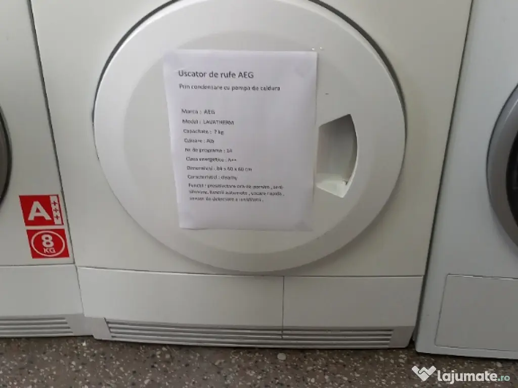 Uscatoare AEG cu POMPA DE caldura, import Germania 