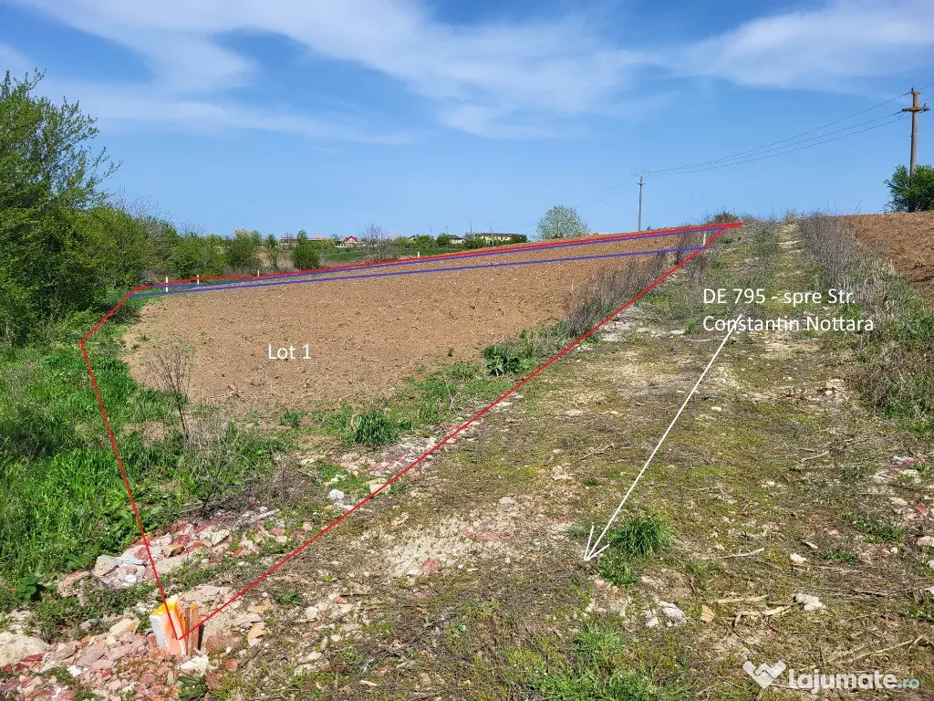 Teren Intravilan vedere la lacul Snagov zona de vile noi 500mp 