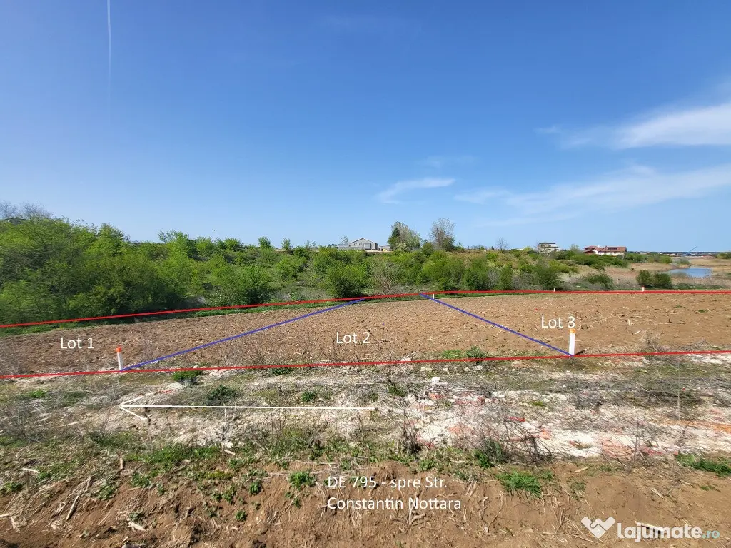 Teren Intravilan vedere la lacul Snagov zona de vile noi 500mp 