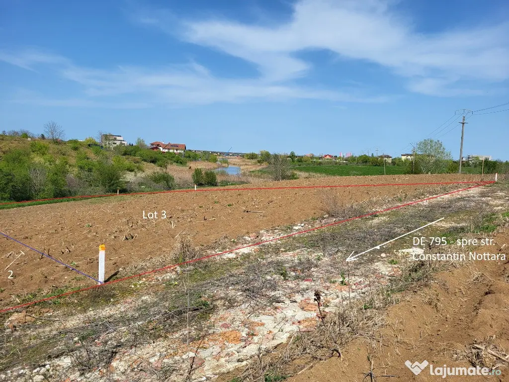 Teren Intravilan vedere la lacul Snagov zona de vile noi 500mp 