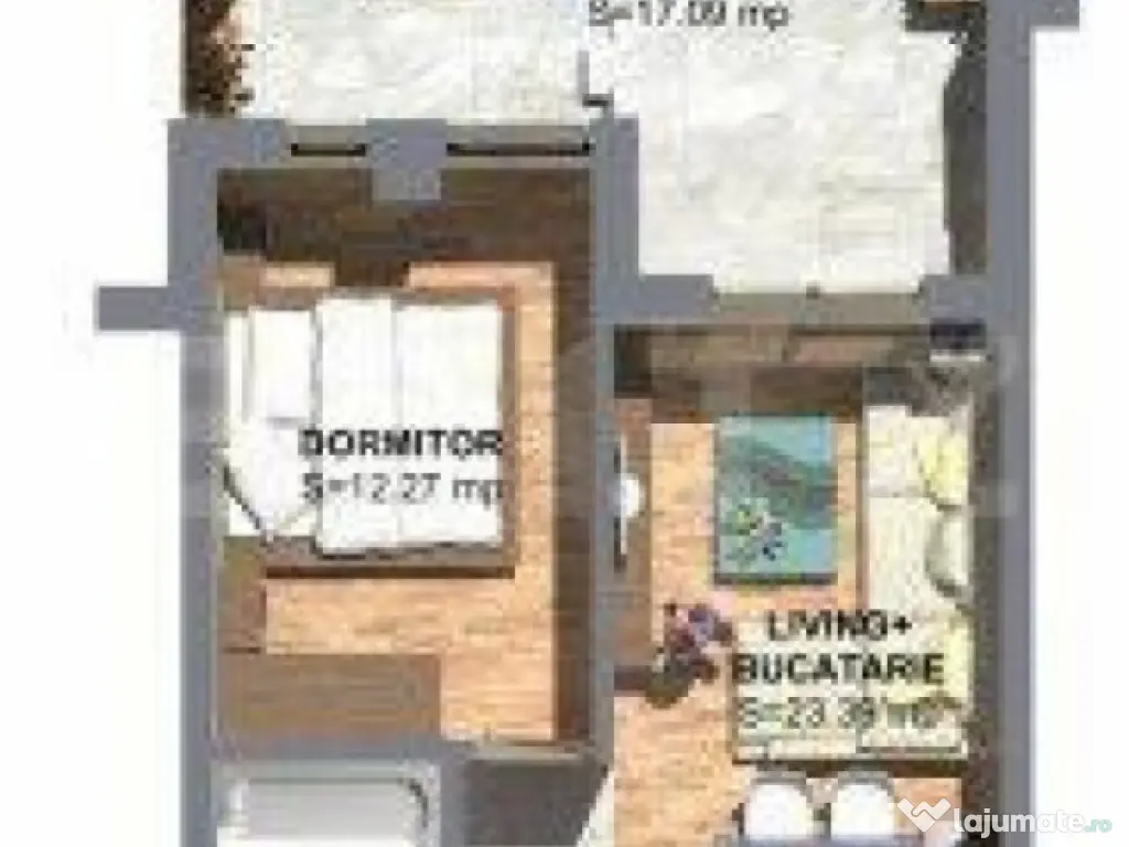 2 camere cu grădină privată și parcare | Torontalului 