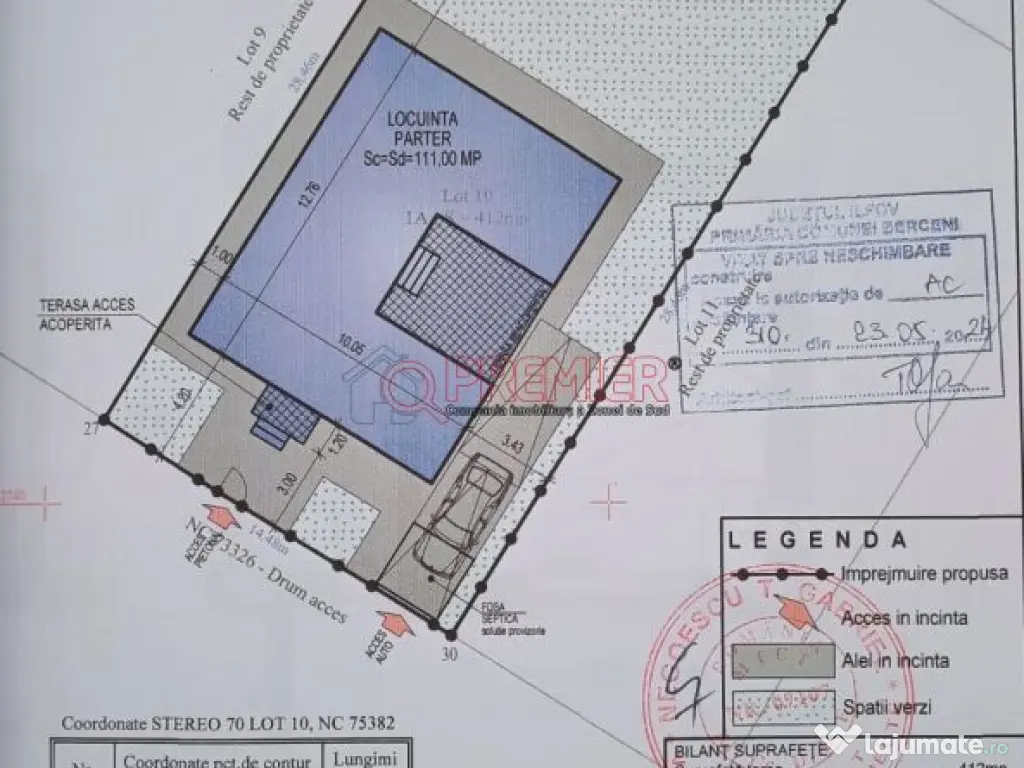 Vila individuala moderna parter - teren 412 mp Berceni 