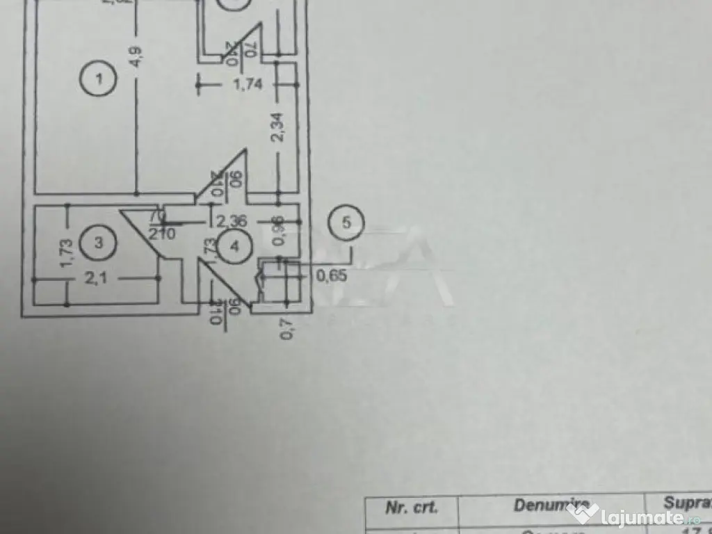 Garsoniera-Bloc Stradal-Calea Rahovei 