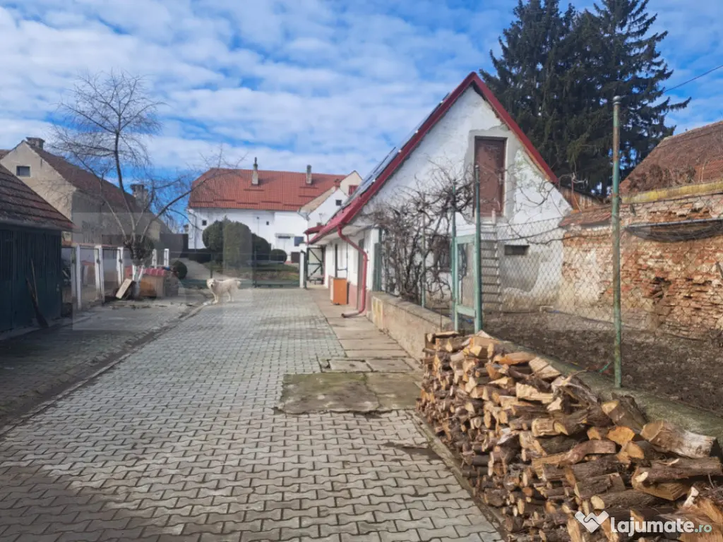 Casă săsească renovată integral, 2200 mp teren, ideală