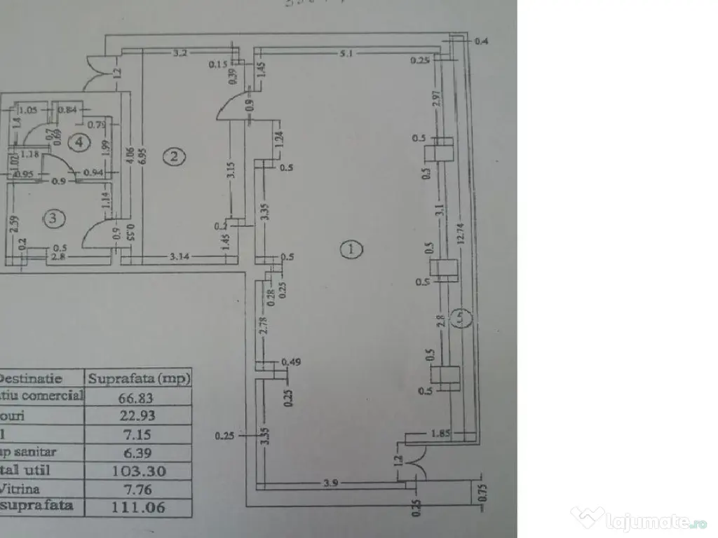 Zona Mosilor - Pizaa Hut sp 110 mp vitrina 12 m