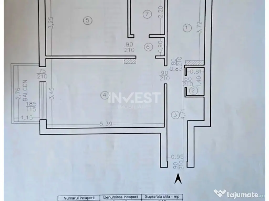 CENTRU-COPOU apartament 2 camere 