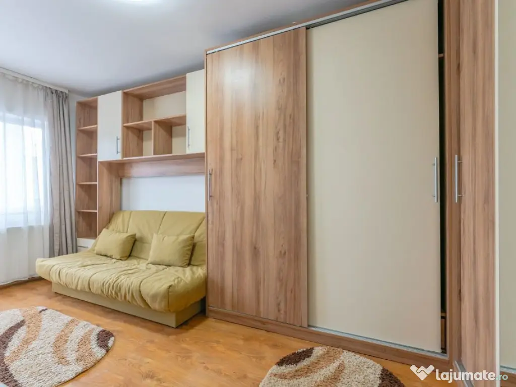 Garsoniera mobilata cu loc de parcare