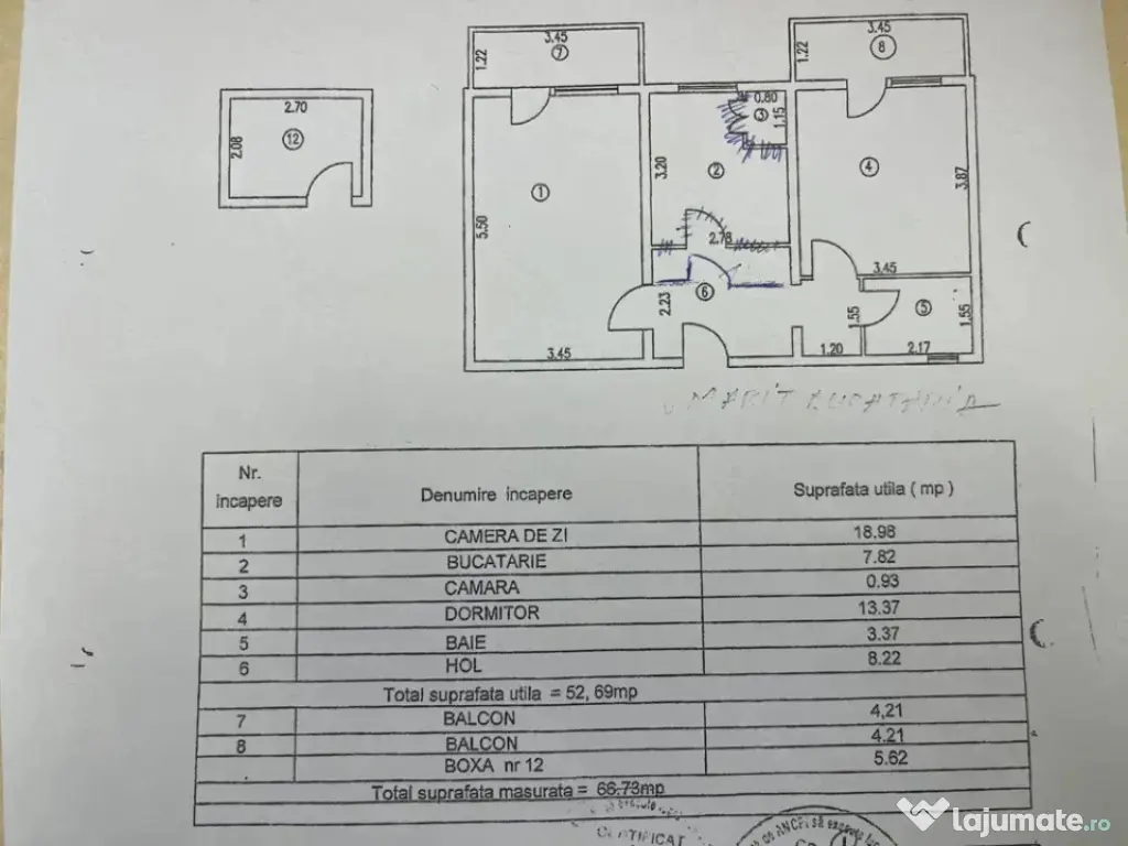 ULTRACENTRAL-2 CAMERE DECOMANDAT ,CENTRALA GAZ, ETAJ 2