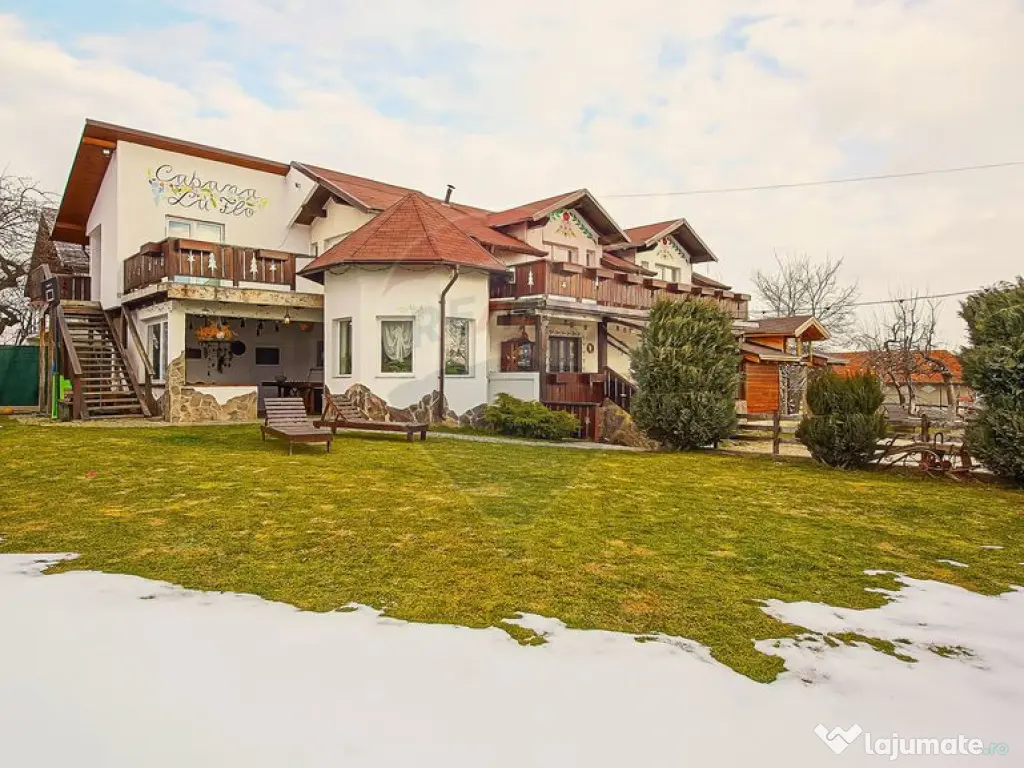 Cabana la Flo, 8 cam,P + M, teren 888 mp oportunitate de ... 