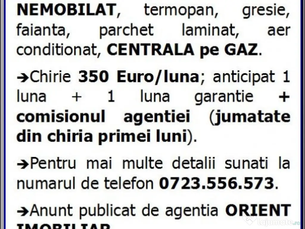 Faleza Nord, apartament decomandat, 2 camere, nemobilat, gaze 