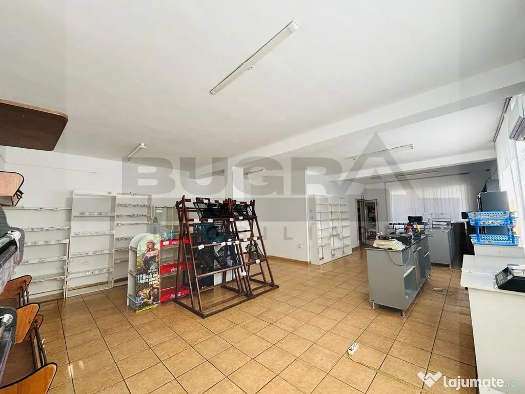Spatiu comercial 90 mp, 2 cai de acces, parcare, zona str... 