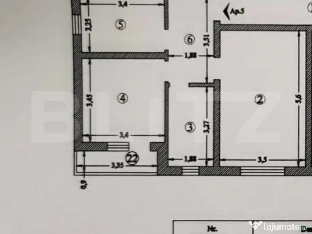 Apartament 2 camere, 52 mp, zona Moara de Vânt