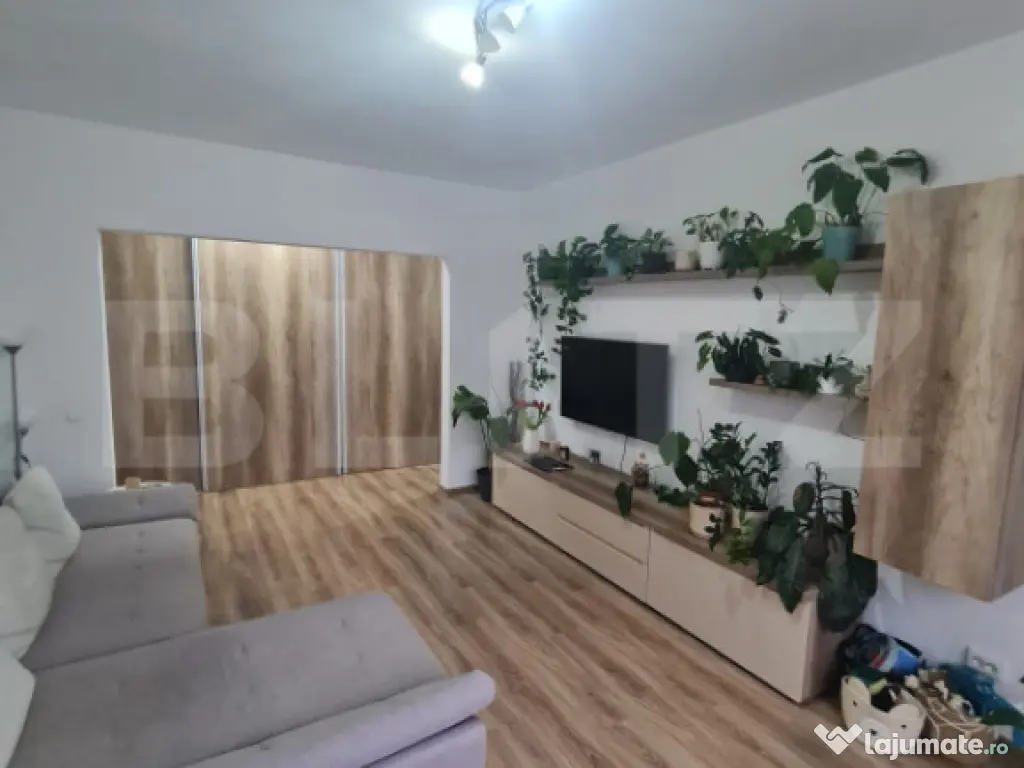 Apartament mobilat si utilat, 2 camere, 54 mp utili, parcare