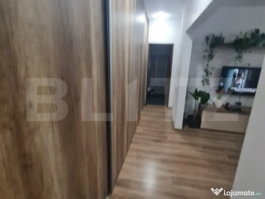 Apartament mobilat si utilat, 2 camere, 54 mp utili, parcare
