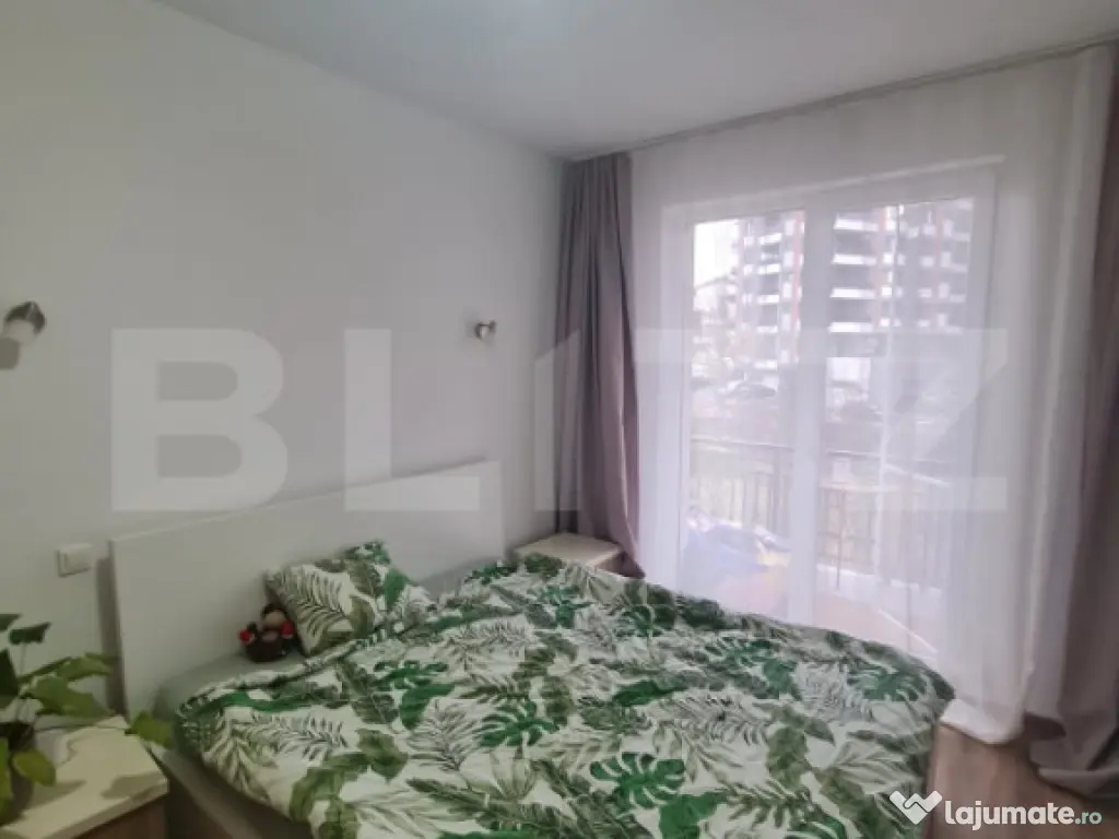 Apartament mobilat si utilat, 2 camere, 54 mp utili, parcare