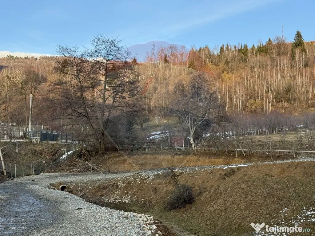 Teren de vanzare in Leresti si casa la roșu cu vedere sp...