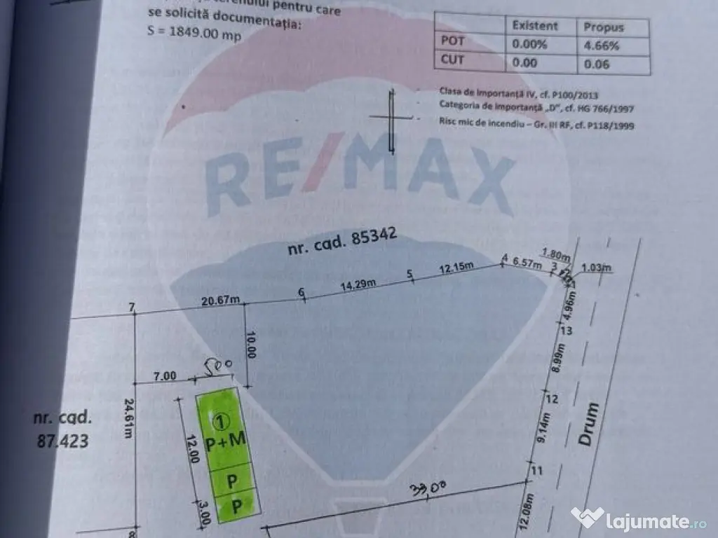 Teren de vanzare in Leresti si casa la roșu cu vedere sp...