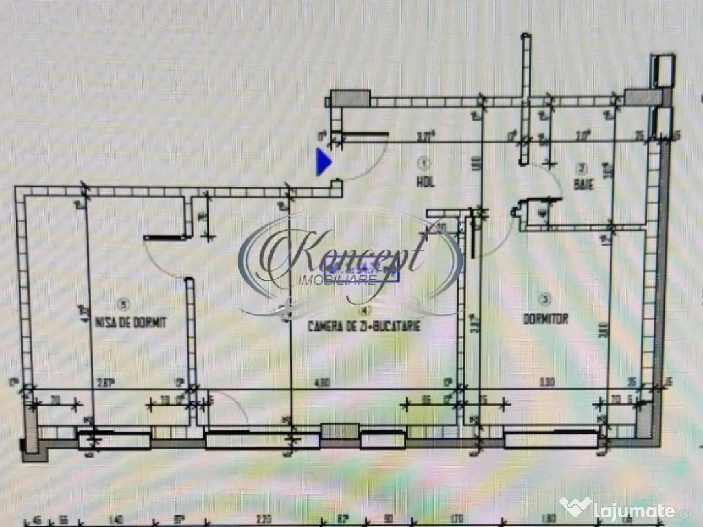 Apartament in curs de finisare la intrare in Baciu 