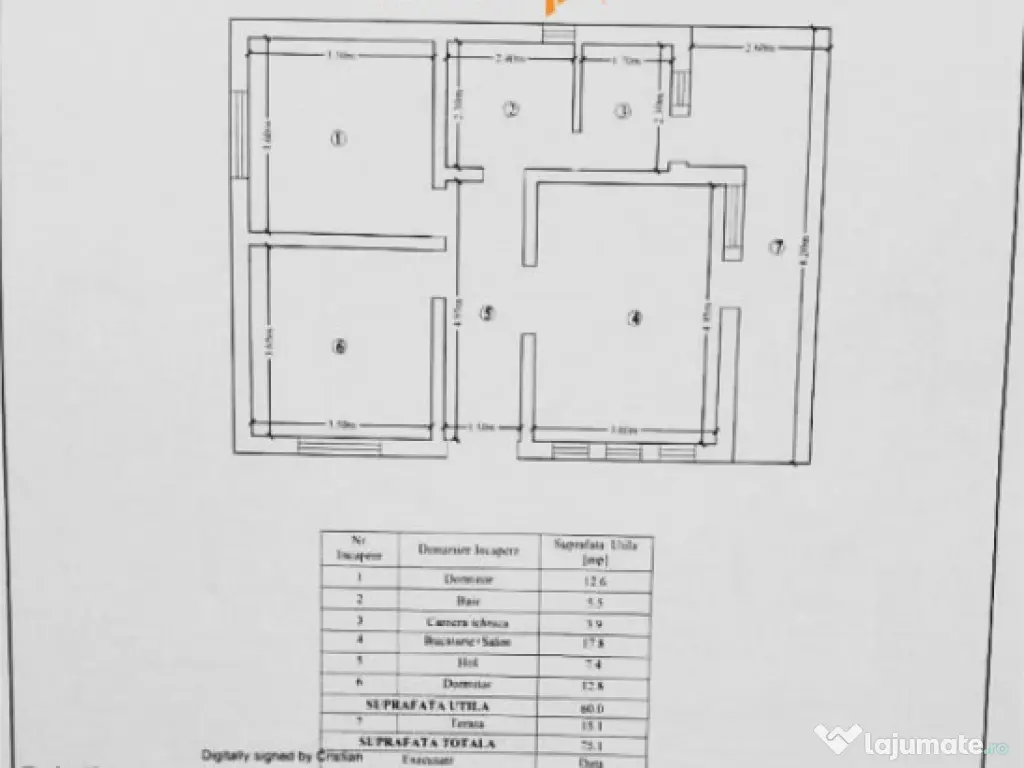 Comision 0% Casă individuală la roșu 75 mp P+POD 570 mp t