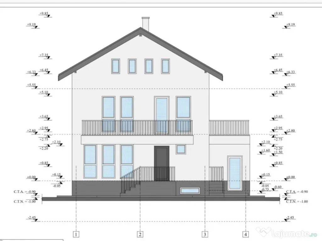 Vand teren intravilan Jilava cu proiect S+P+E si Autorizatie Construct 