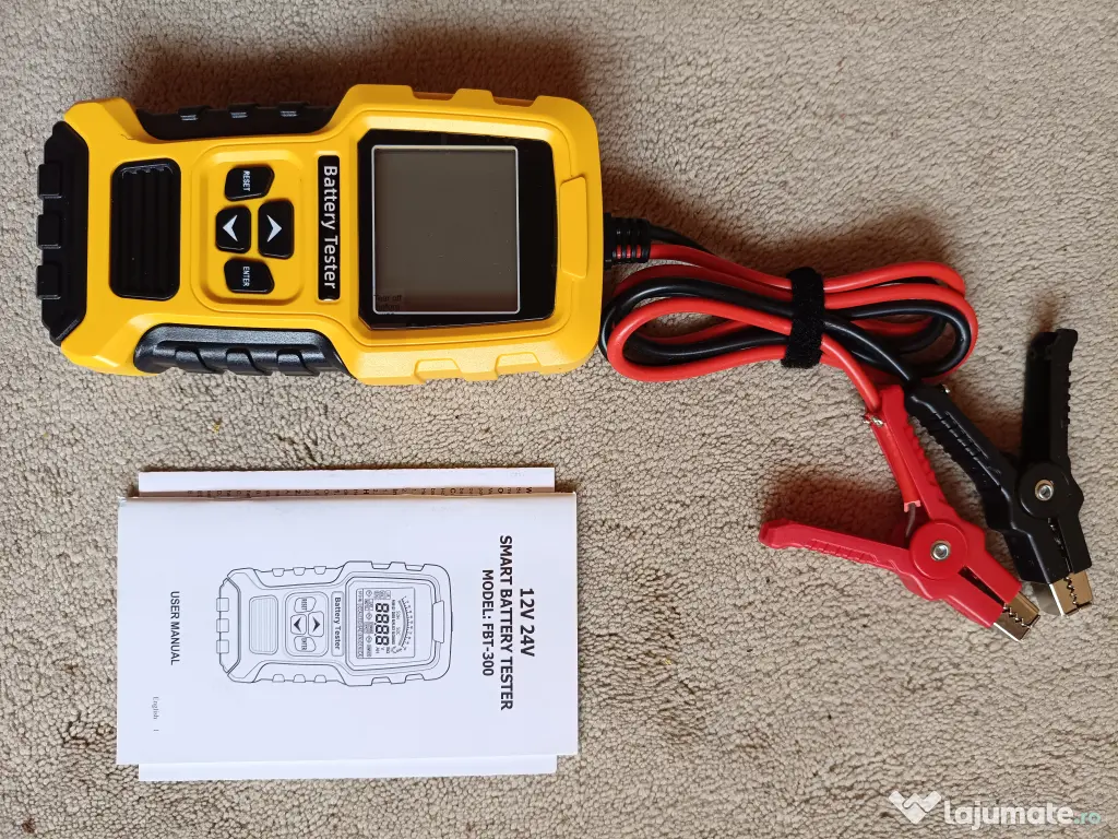 Analizor Baterie Auto FBT-300 12V-24V, 100-2000 CCA, 2-220 Ah - NOU / SIGILAT 