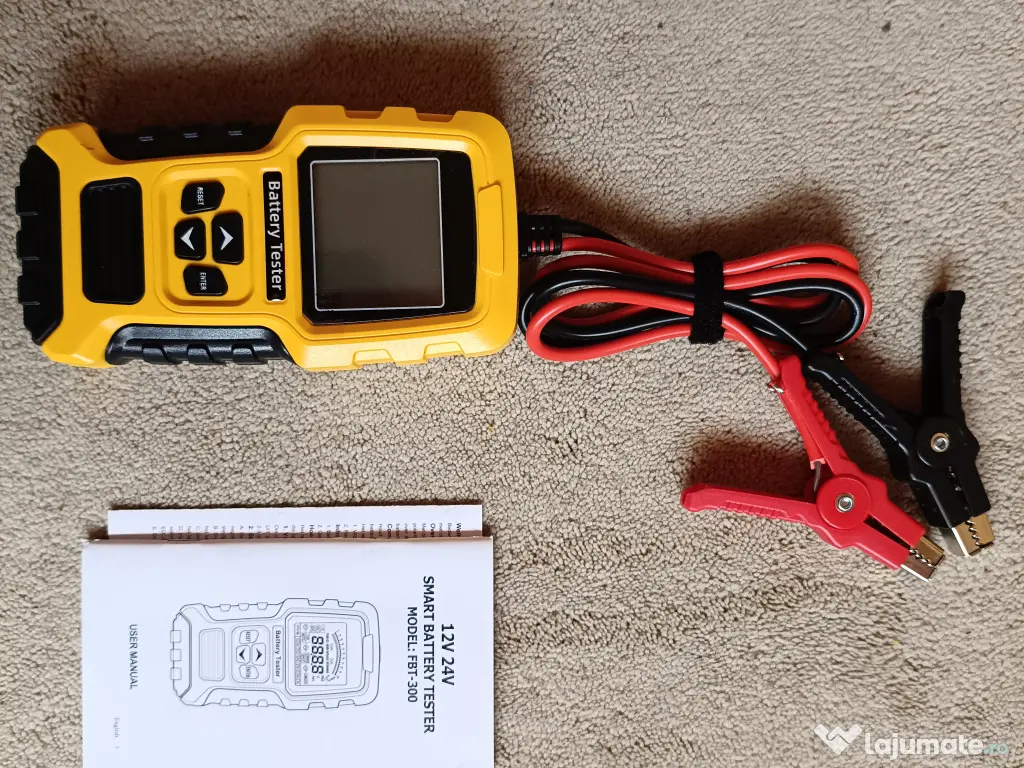 Analizor Baterie Auto FBT-300 12V-24V, 100-2000 CCA, 2-220 Ah - NOU / SIGILAT 