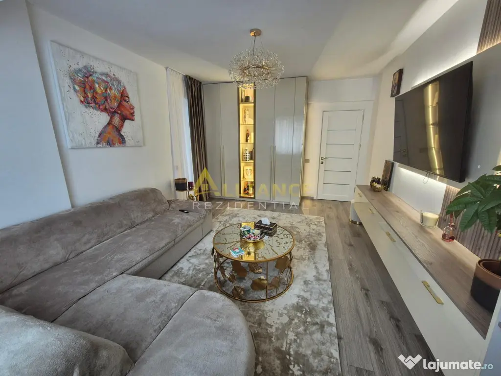 Apartament 2 camere mobilat si utilat, 56 mp, parcare subter 