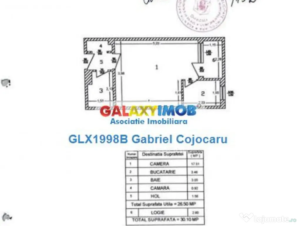 Garsoniera TItan 5 minute metrou si parc IOR- ideal investit